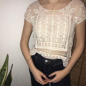 Lacey/Crochet Top